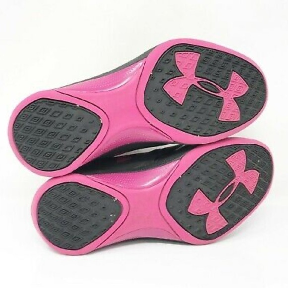 💜🤑 UNDER ARMOUR Womens Curry Black basketball Shoes Sneakers Size 6.5 - Picture 6 of 6